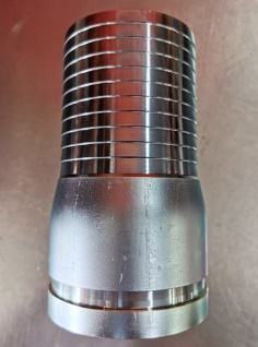 Machine-grooved KC nipple