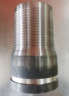 Black machine-grooved KC nipple