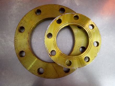 Two yellow flanges