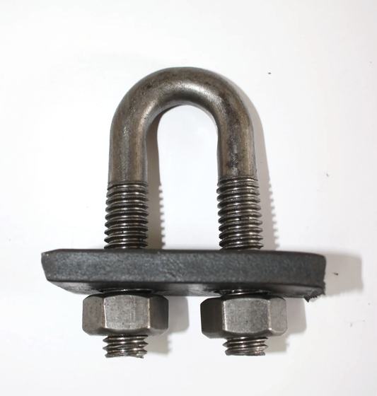 U-bolt with plate and nuts, photo 1 of 3