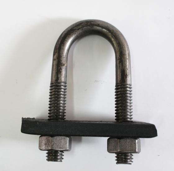 U-bolt with plate and nuts, photo 3 of 3
